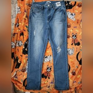 Kensington skinny high rise jeans.